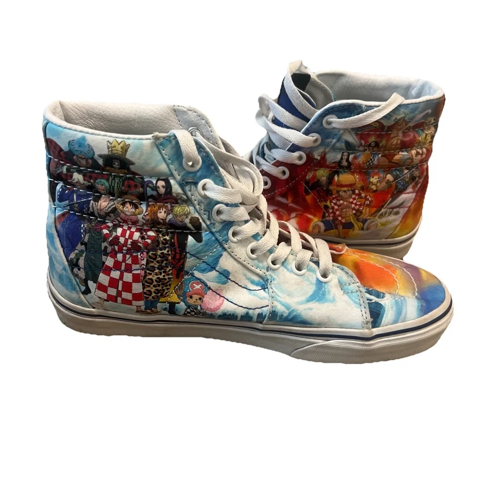 Vans x One Piece Sk8-Hi Wano Mens 6.5 Womens 8 Rare Anime Collab